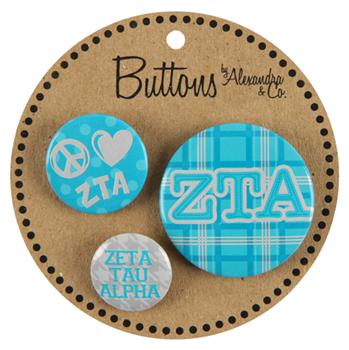 Fashionable Sorority Buttons